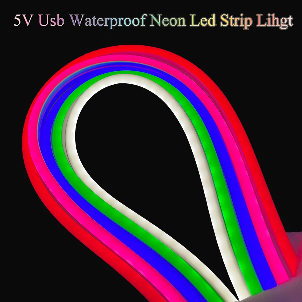 5V usb'li Led Neon Şerit İşıklar Bant Oturma Oyun Odası Dekorasyon Estetik Aydınlatma Lambası Dekor Ev Mutfak Akıllı TV Yatak Odası