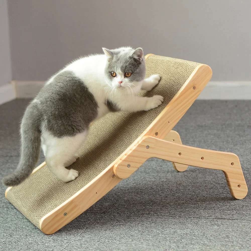 Ahşap Anti Kedi Scratcher Kedi Tırmığı Kurulu Yatak 3 İn 1 Ped Dikey Pet Kedi Oyuncaklar Taşlama Tırnak Kazıyıcı Mat Eğitim Taşlama Pençe