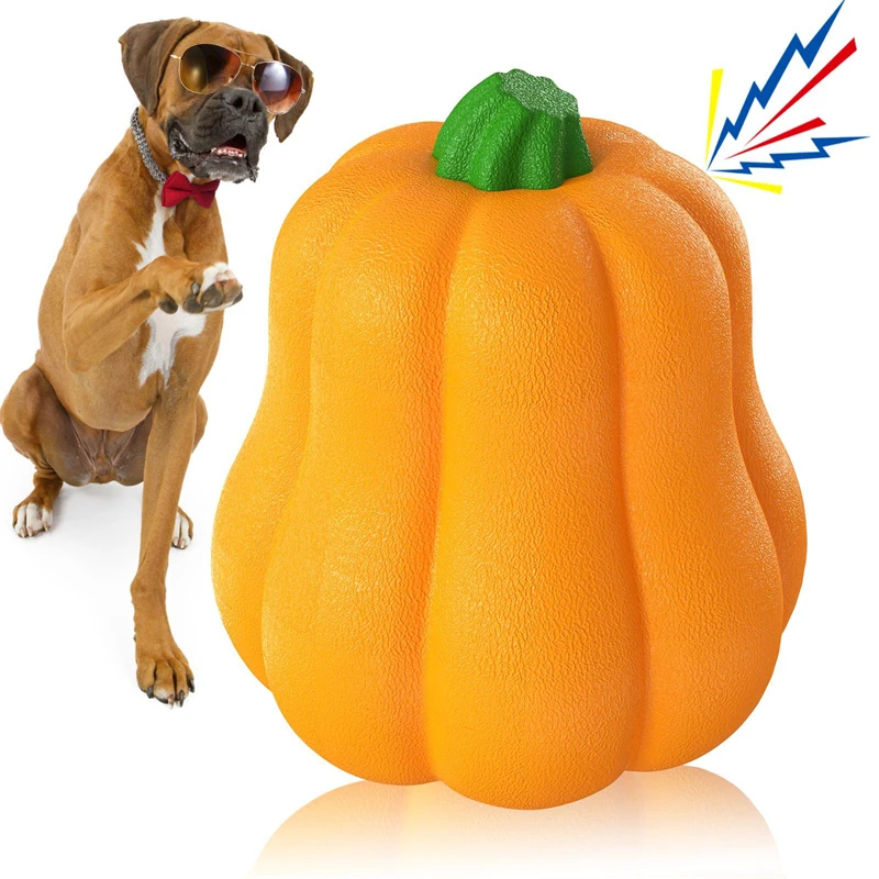 Cadılar bayramı Büyük Köpek Kabak Squeak Oyuncak Küçük Büyük Köpek Yavrusu Interaktif Çiğnemek Oyuncaklar Fransız Bulldog Yorkies Pitbull Evcil Hayvan Malzemeleri