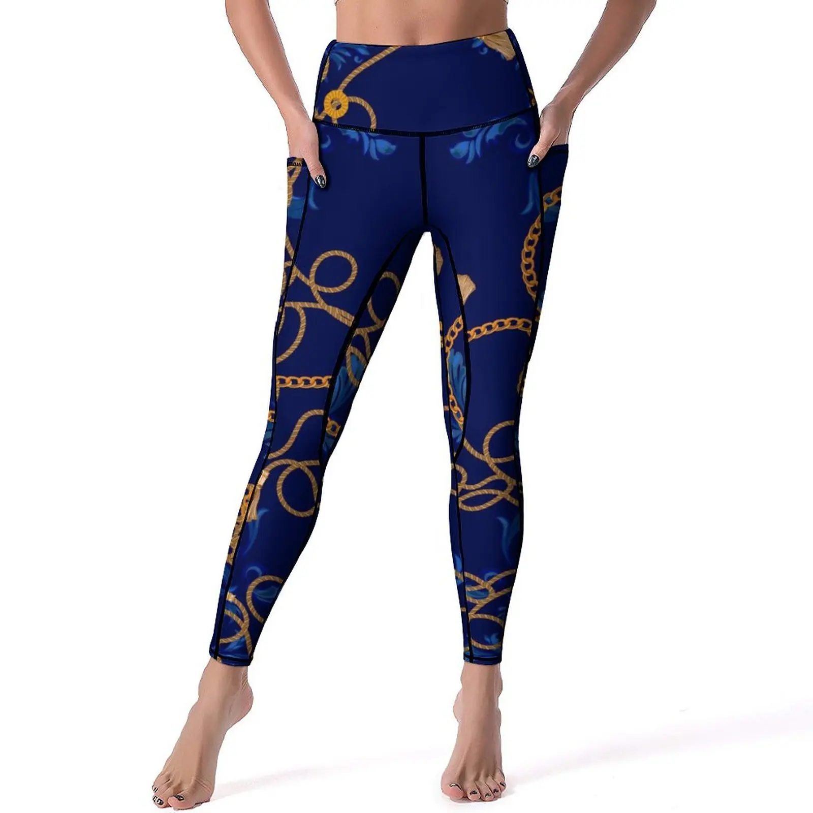 IStock - 1211859079 Yoga Pantolon Kadın Tayt Push Up Zarif Yoga Legging Sıkı Desen Koşu Spor Tayt