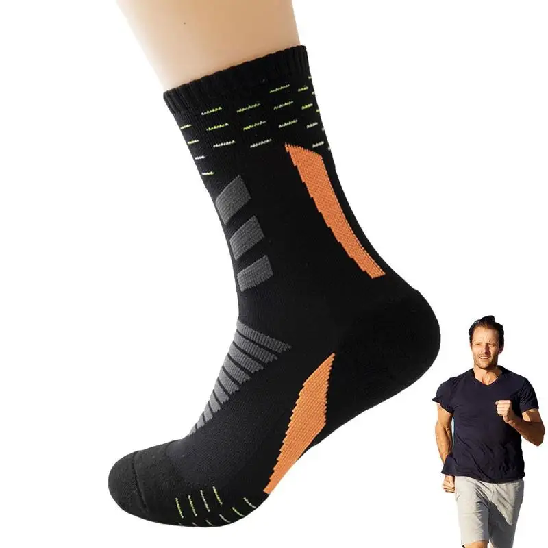 Kaykay Çorap Erkekler Rahat Ayak Bileği Çorap Kalın Nem Ter Kontrol Spor Atletik Koşu Çorap Eğitim Aktif Çorap