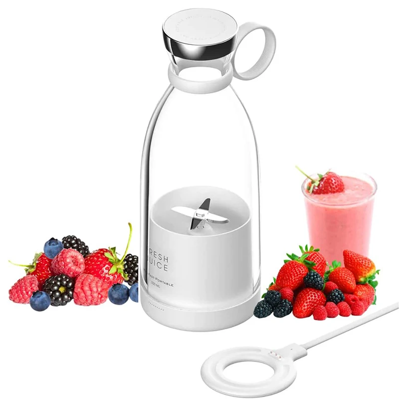 Milkshake Limon Taşınabilir Elektrikli Meyve Sıkacağı USB Şarj Edilebilir Taze Meyve Suyu Dondurulmuş Sıkacağı Bıçakları Mikser Mutfak Makinesi Blender