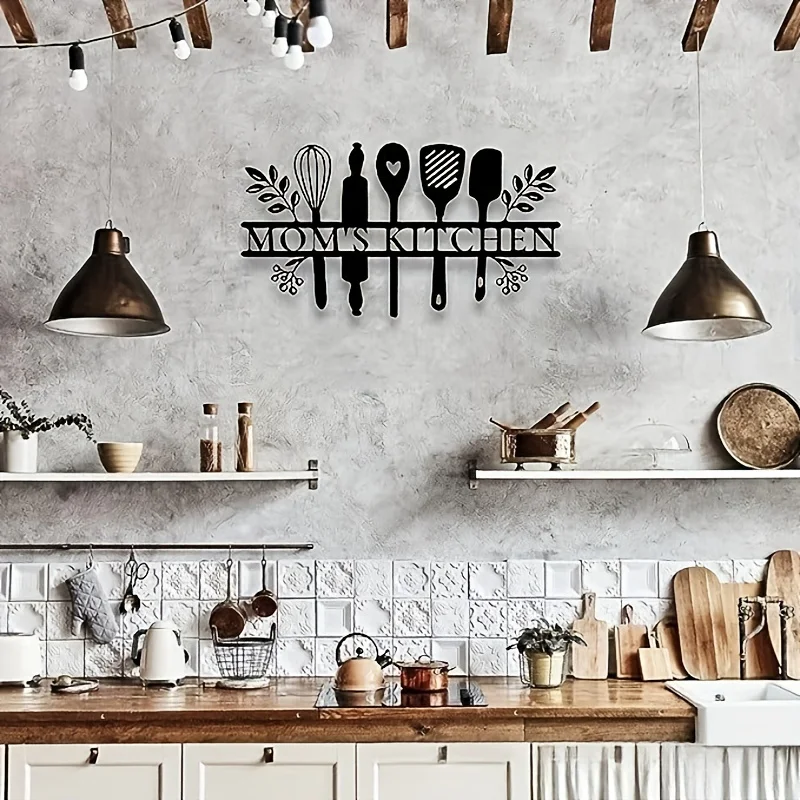 Mutfak Metal İşareti, Mutfak İşaretleri Duvar Dekoru, Rustik Metal mutfak dekoru İşareti, Ülke Çiftlik Evi dekorasyon için duvar çıkartması