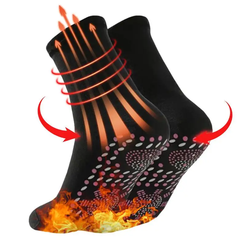 Termal sirkülasyon kendinden ısıtmalı çoraplar ayak masajı çorapları Otomatik ısı üretimi ile masaj çorapları Kendinden ısıtmalı çoraplar