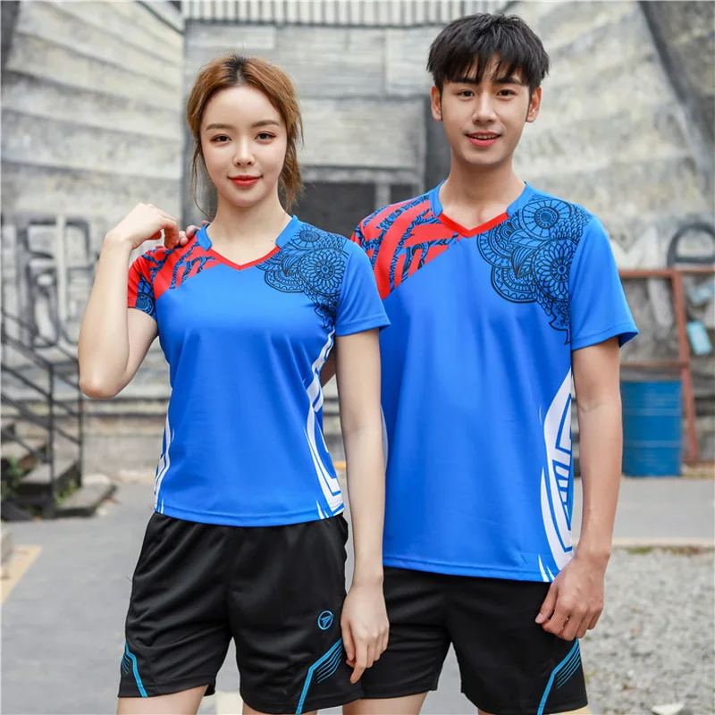 Yeni tenis gömlek erkek / kadın, badminton tshirt, badminton kısa kolsuz, masa tenisi üniforması, tenis tshirt, badminton forması AB153