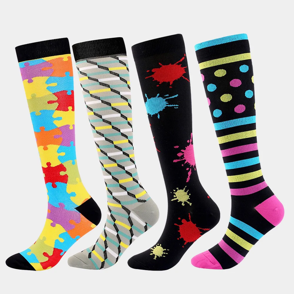 Yeni varis çorabı Çorap Basınç Bacak Spor Basınç İnce Tıbbi destekli Streç Açık Erkekler Kadınlar Moda Çalışma 4C