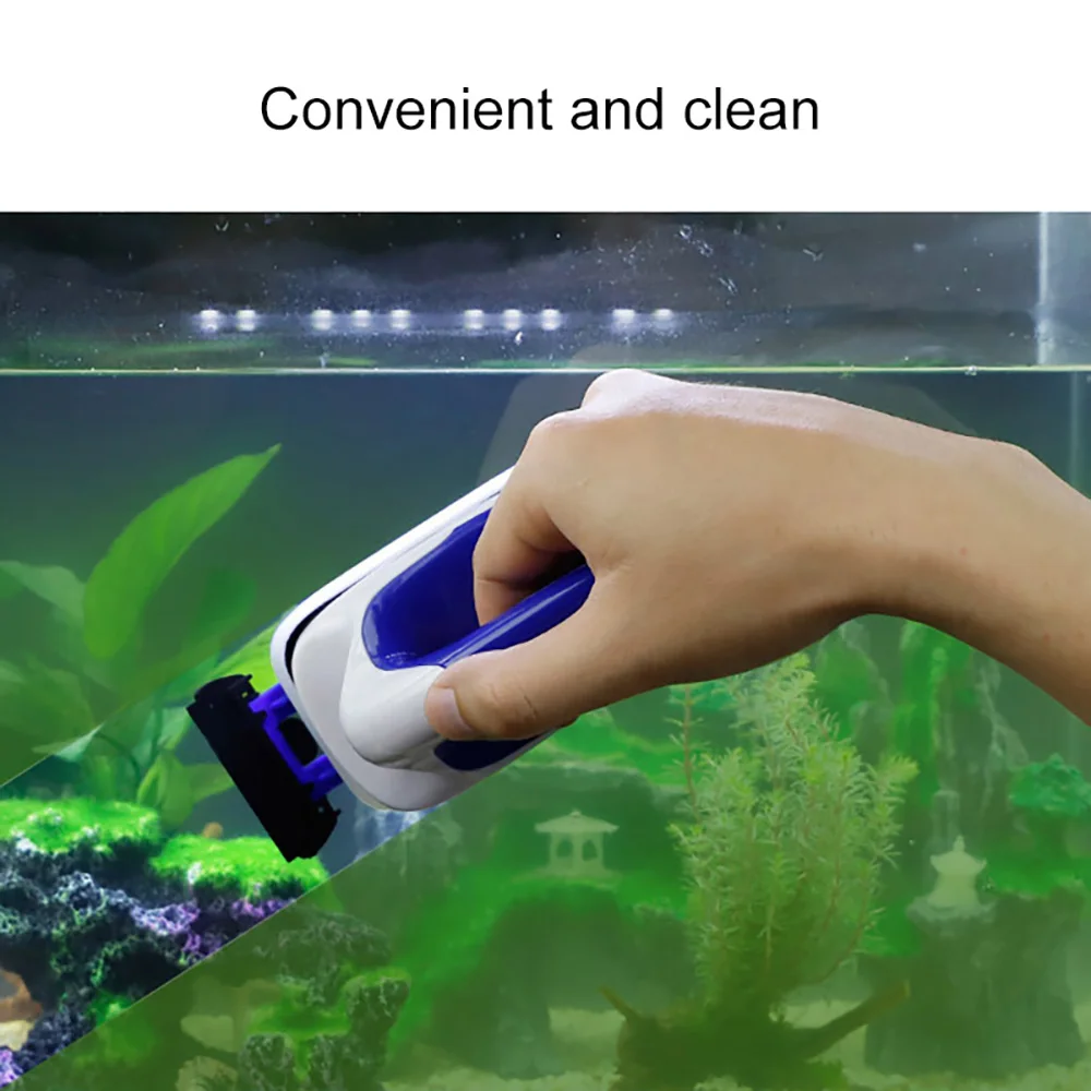 Yüzen Manyetik Fırça Akvaryum balık tankı Cam Yosun Kazıyıcı Temizleyici Aracı akvaryum camı Silecek Temizleme Aracı